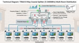 Triax 8way Splitter Diagram